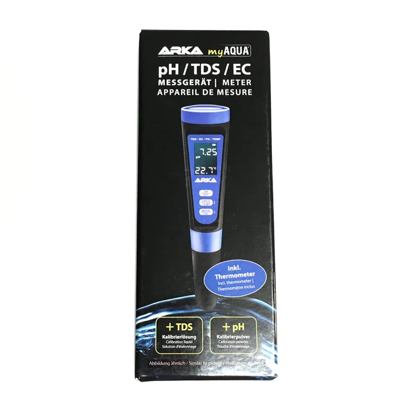 ARKA myAQUA pH/TDS/EC Messgerät für pH, Leitfähigkeit & Temperatur Sale